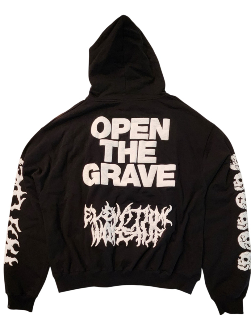 Elevation Worship "Open The Grave" Black Hoodie XL Men's Graphic Streetwear NWOT - Picture 2 of 10